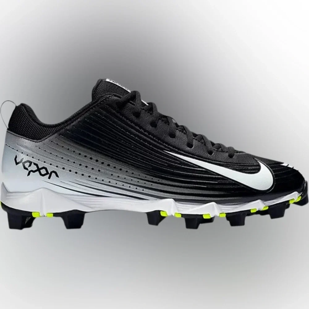 Nike Men’s Vapor Keystone 2 Low 'Black White' FastFlex Baseball Shoes Sz 9.5